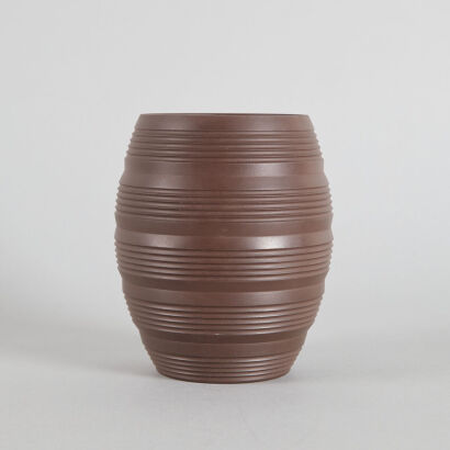 A Keith Murray Basalt Ribbed Vase