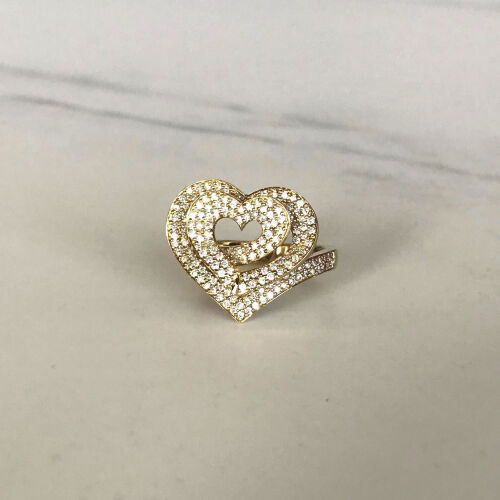 9ct Diamond Heart Ring