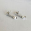 18ct Akoya Pearl and Diamond Drop Earrings