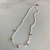 18ct Fine Seed Pearl and Multi-Coloured Gemstone Necklace