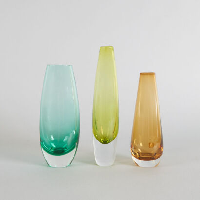 Three Aseda Glass Vases