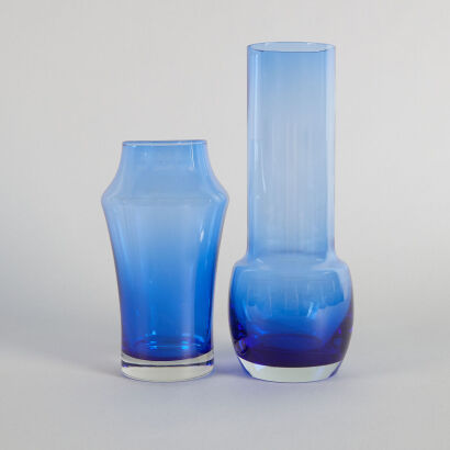 A Pair of Riihimaen Lasi Oy Vases