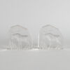 A Pair of Norwegian Magnor Glass Bookends