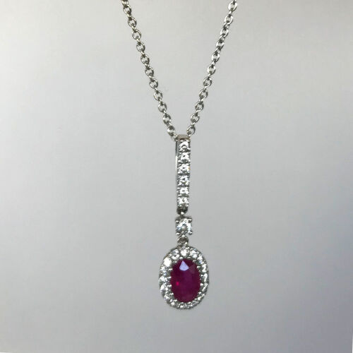 18ct Ruby and Diamond Pendant