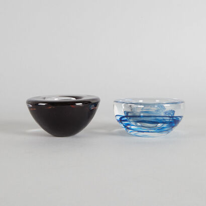 A Pair of Kosta Boda 'Atoll' Bowls Designed by Anna Earner