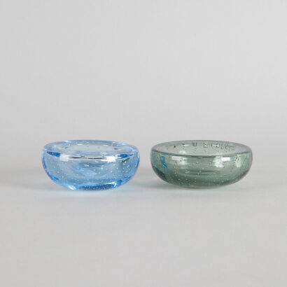 A Pair of Art Glass Bowls