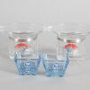 A Collection of Seven Scandinavian Art Glass Votives - 2