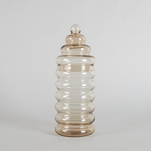 An Art Glass Beehive Container