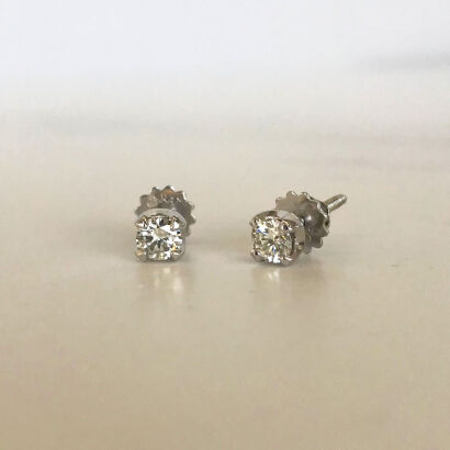 18ct White Gold 0.50ct Diamond Stud Earrings