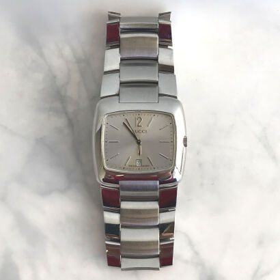 A Stainless Steel Gucci Watch