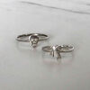 A Pair of Sterling Silver Karen Walker Stacking Rings