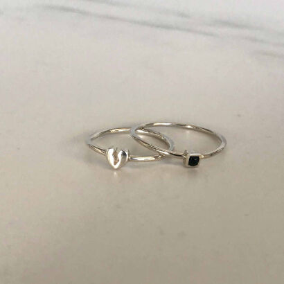 A Pair of Karen Walker Stacking Rings