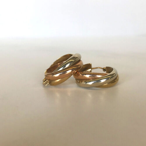 9ct Trigold Hoop Earrings