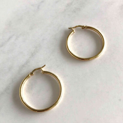 9ct Gold Hoop Earrings