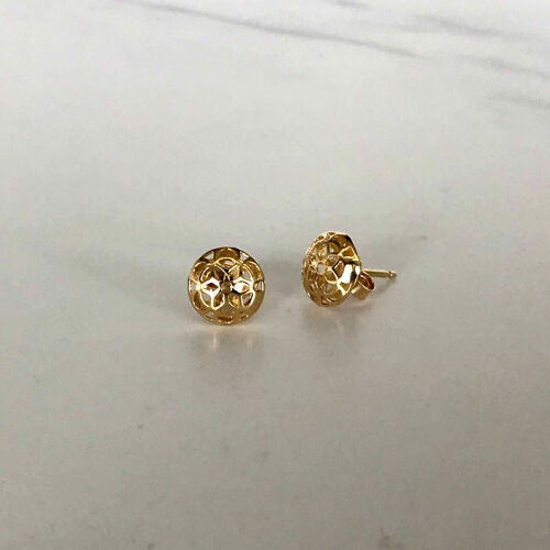 A Pair of Gold Filigree Earrings