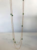 9ct Rose Gold and Jade Muff Chain