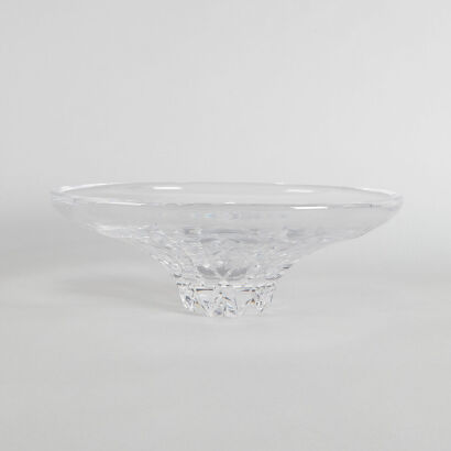 A Vicke Lindstrand for Kosta Boda Cut Glass Bowl