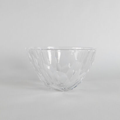 A Large Orrefors Cut Glass Bowl