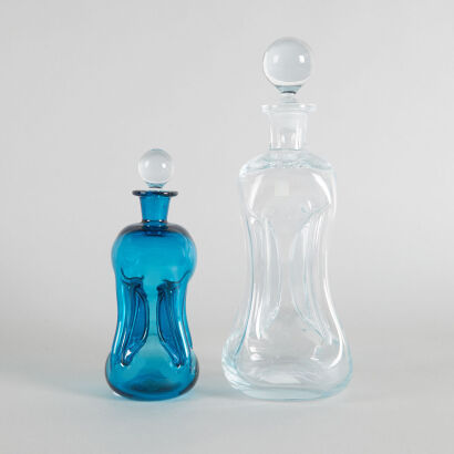 A Pair of Holmegaard 'Kluk Kluk' Decanters