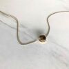 18ct Two-toned Gold Loop Pendant
