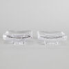 A Pair of Bertil Vallien for Kosta Boda Glass Dishes