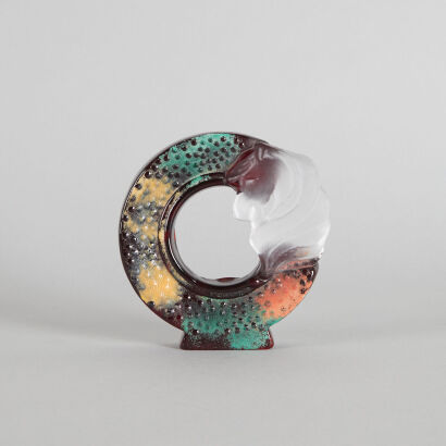 A Bertil Vallien for Kosta Boda Glass Sculpture