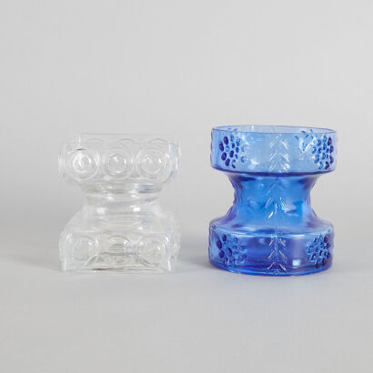 Two Riihimaen Lasi Oy Vases