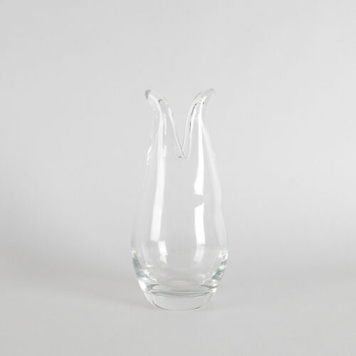 A Large Clear Glass Art Glass Vase