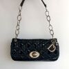 Black Patent Quilted Dior Bag
