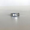 9ct White Gold and Diamond Signet Ring