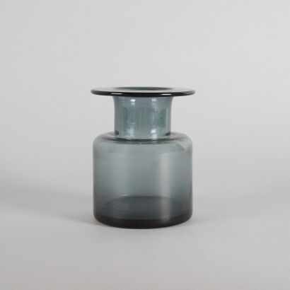 A Per Lutken for Holmegaard Smokey Grey Bottle Vase