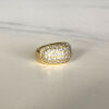 18ct Gold Diamond Dome Ring