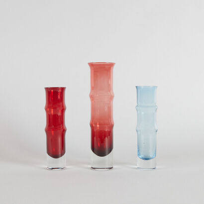 A Set of Three Aseda Vases Designed by Bo Borgstrom