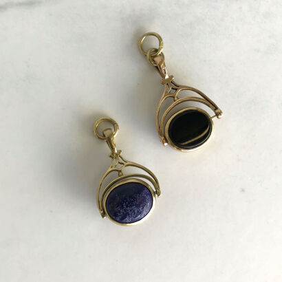 Two Gold Swivel Fobs