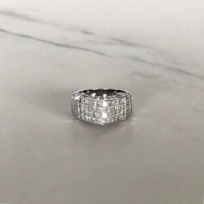 A Diamond Peak Dress Ring