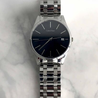 A Stainless Steel Calvin Klein Wristwatch