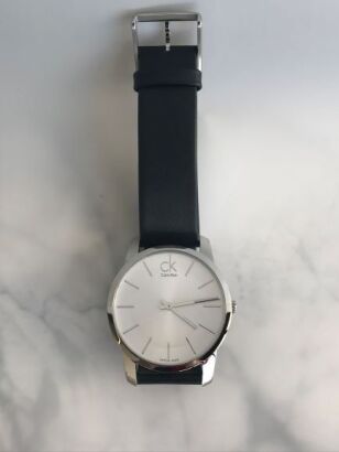 A Stainless Steel Calvin Klein Wristwatch