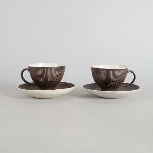 A Cup and Saucer Pairing by Dame Lucie Rie and Hans Coper