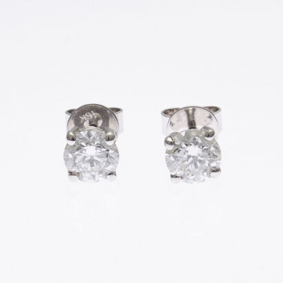 18ct White Gold 1.50ct Diamond Stud Earrings