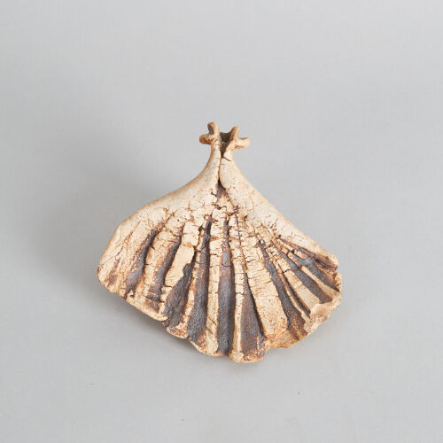 A Len Castle Fossil Form Wall Hanging