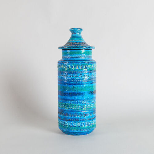 A Large Bitossi Lidded Jar