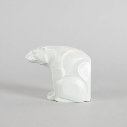 A Crown Lynn Polar Bear Bookend