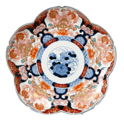 A Japanese Meiji Period Imari Barbed-rim Dish