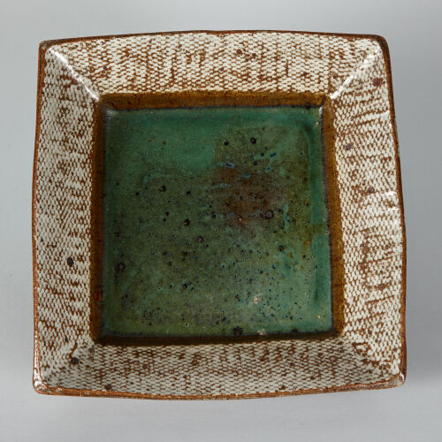 A Tatsuzo Shimaoka Japanese Square Bowl