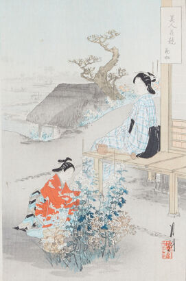 A Japanese Ukiyo-E Print (Ogata Gekko Mark)