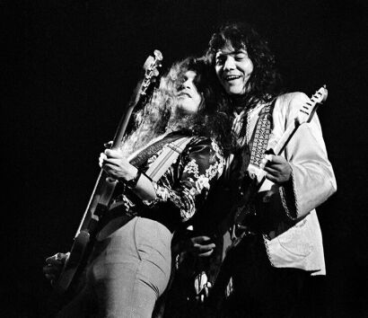 Deep Purple - Glen Hughes & Tommy Bolin. Western Springs Stadium, Auckland. November 1975