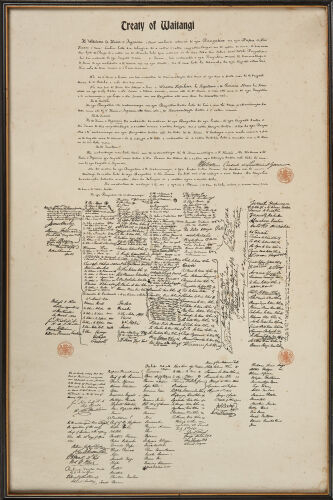 Treaty of Waitangi Facsimile Lithograph