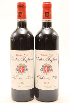 (2) 2010 Chateau Poujeaux, Moulis-en-Medoc