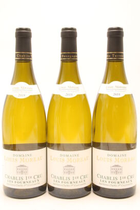 (3) 2018 Domaine Louis Moreau Les Fourneaux, Chablis Premier Cru