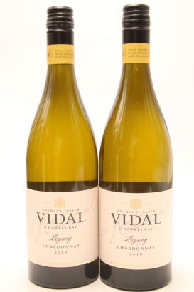 (2) 2018 Vidal Estate Legacy Chardonnay, Hawke's Bay [JR17] [BC93]